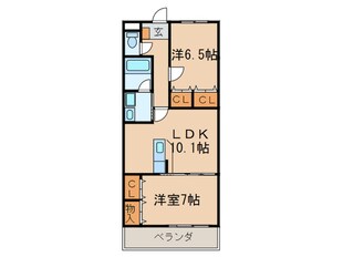 セラヴィ－　小池の物件間取画像